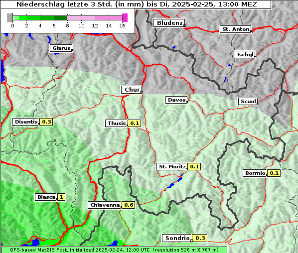 Niederschlag, 25. 2. 2025