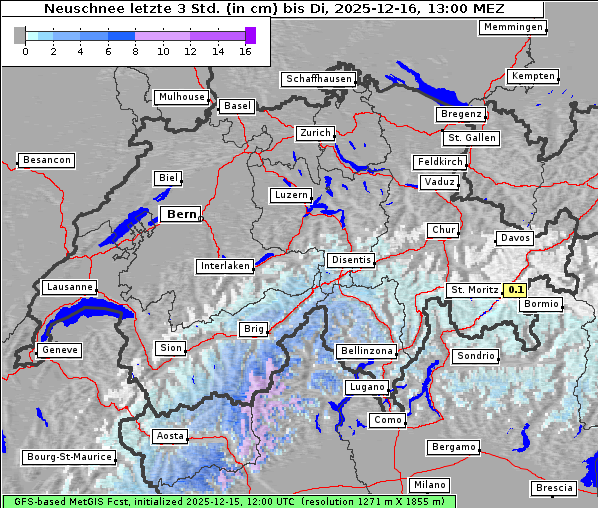 Neuschnee, 16. 12. 2025