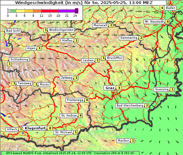 Wind, 25. 5. 2025