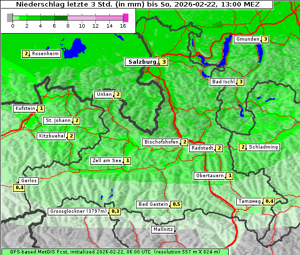 Niederschlag, 22. 2. 2026