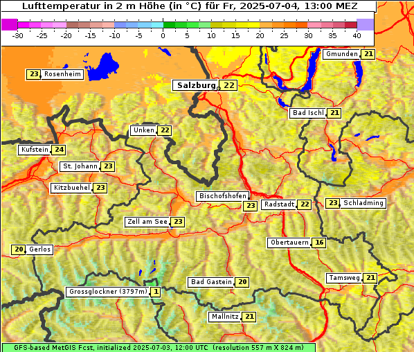 Temperatur, 4. 7. 2025