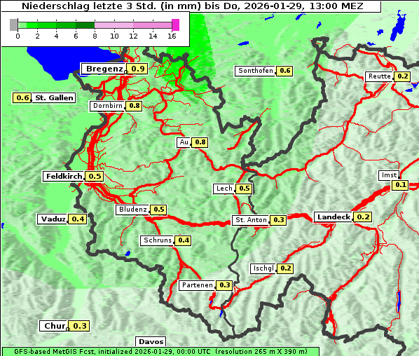 Niederschlag, 29. 1. 2026