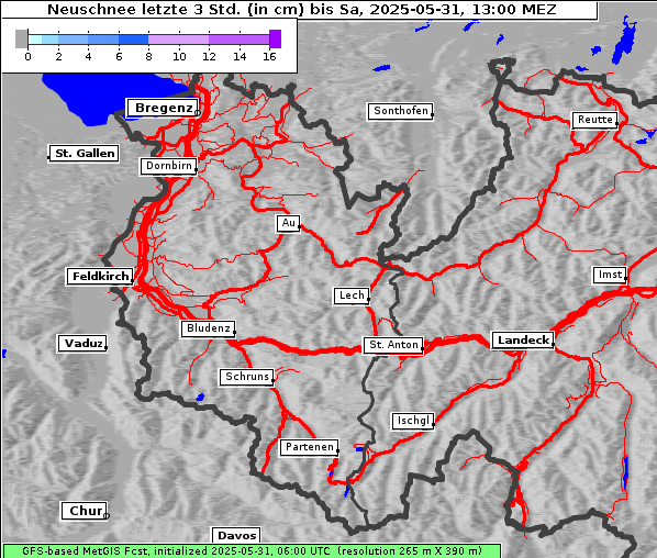 Neuschnee, 31. 5. 2025