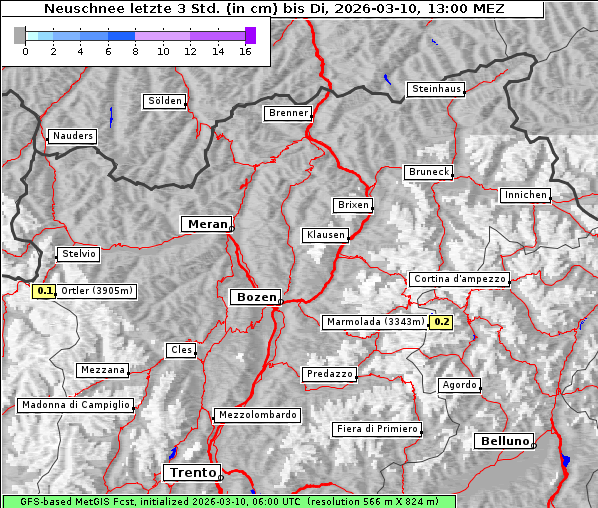 Neuschnee, 10. 3. 2026