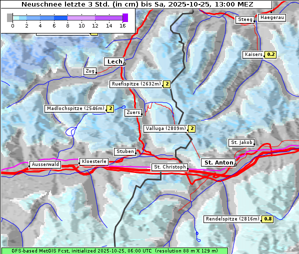 Neuschnee, 25. 10. 2025