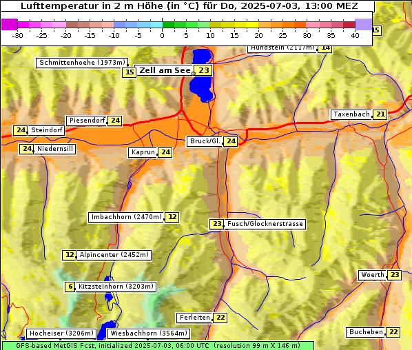 Temperatur, 3. 7. 2025