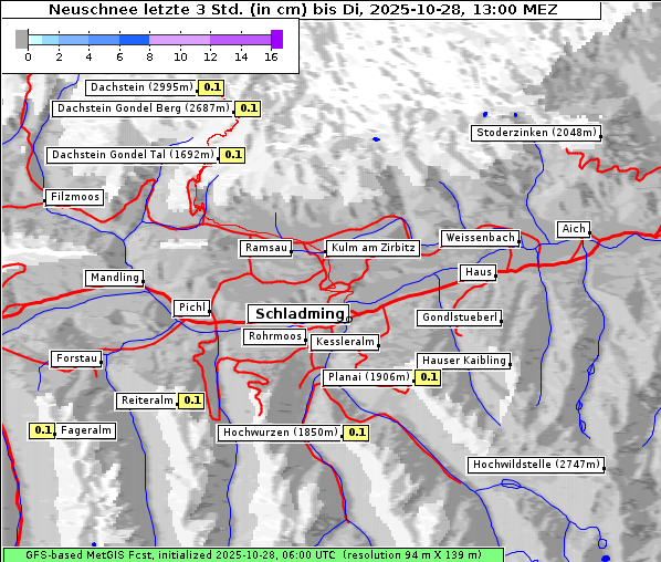 Neuschnee, 28. 10. 2025