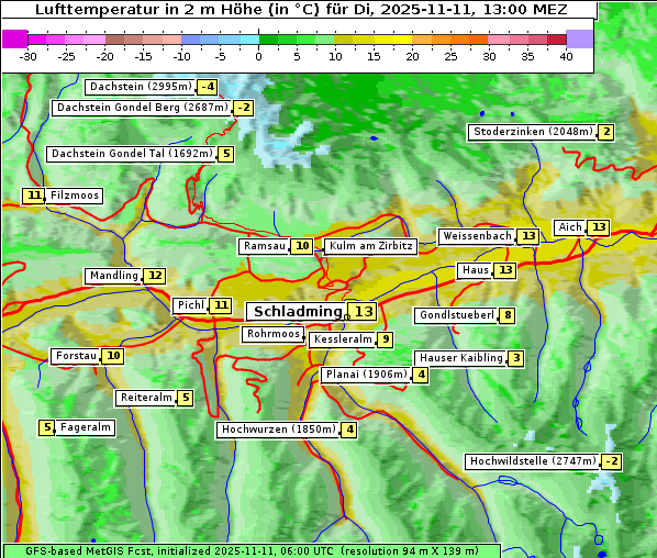 Temperatur, 11. 11. 2025