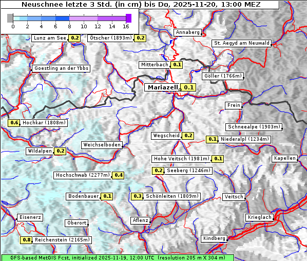 Neuschnee, 20. 11. 2025