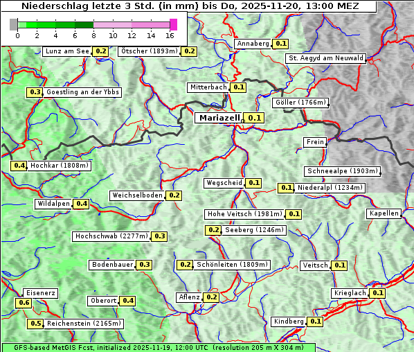 Niederschlag, 20. 11. 2025
