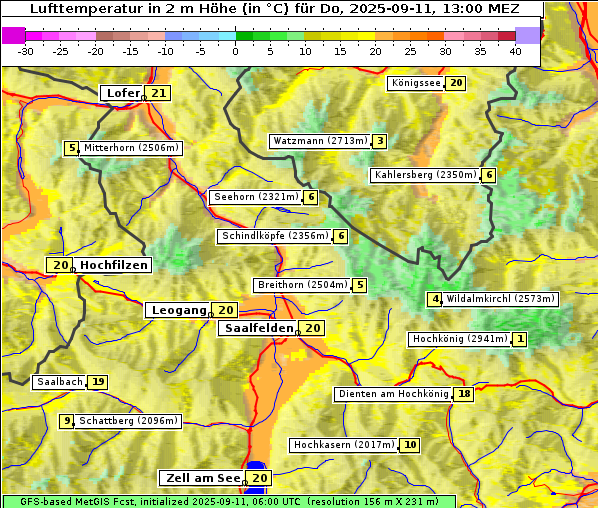 Temperatur, 11. 9. 2025