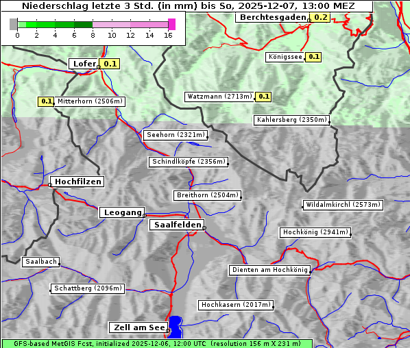 Niederschlag, 7. 12. 2025