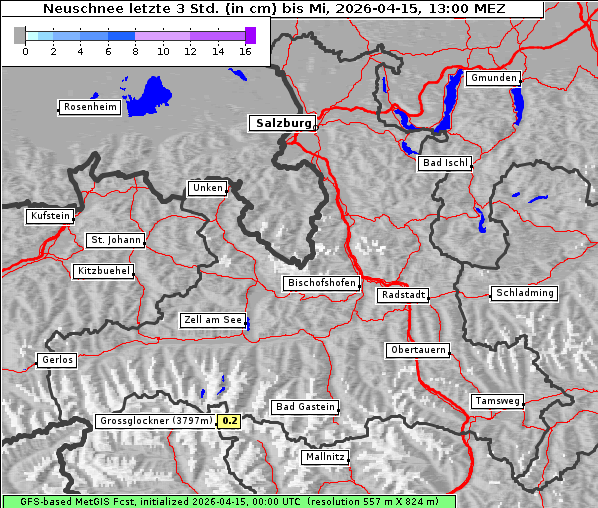 Neuschnee, 15. 4. 2026