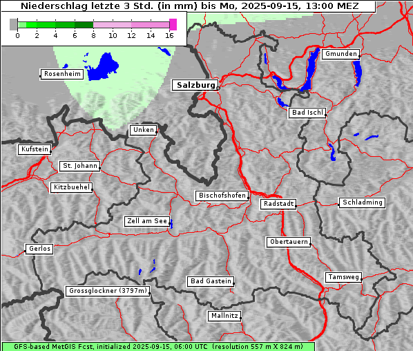 Niederschlag, 15. 9. 2025
