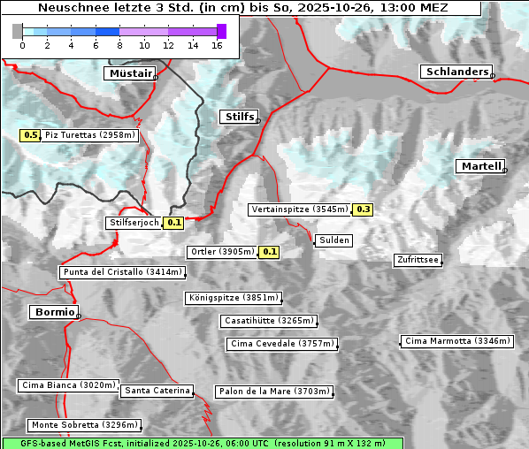 Neuschnee, 26. 10. 2025
