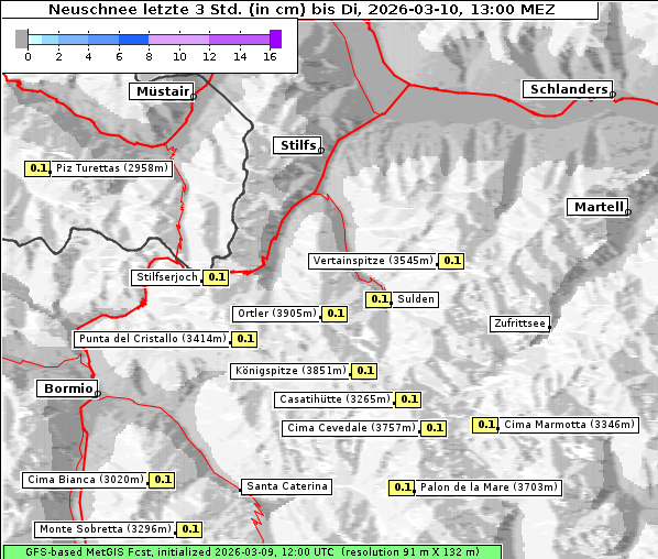 Neuschnee, 10. 3. 2026