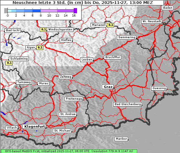 Neuschnee, 27. 11. 2025