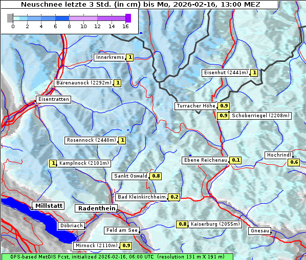 Neuschnee, 16. 2. 2026