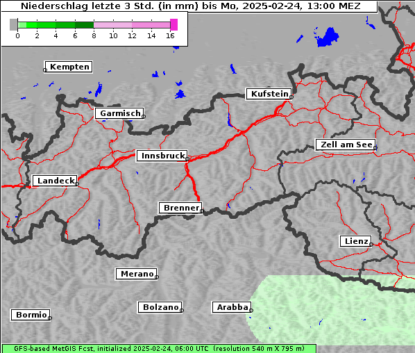 Niederschlag, 24. 2. 2025