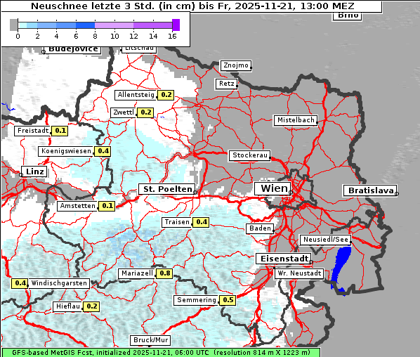 Neuschnee, 21. 11. 2025