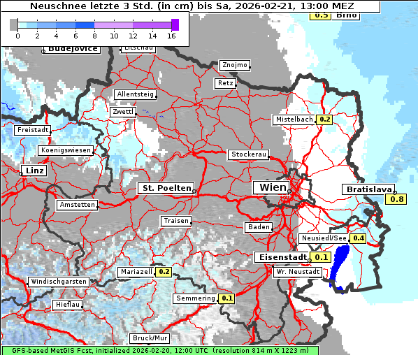 Neuschnee, 21. 2. 2026