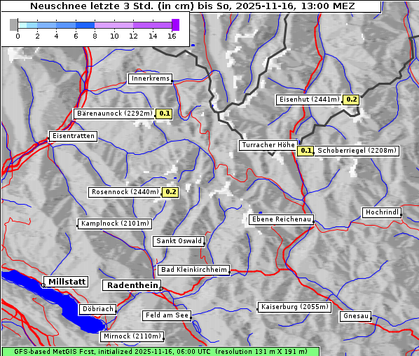 Neuschnee, 16. 11. 2025