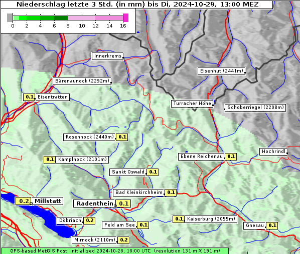 Niederschlag, 29. 10. 2024