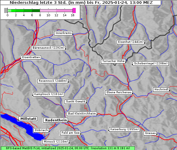 Niederschlag, 24. 1. 2025