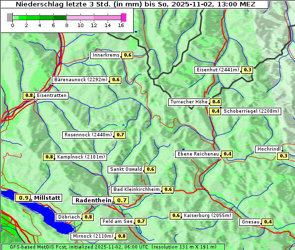 Niederschlag, 2. 11. 2025