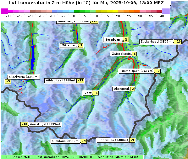 Temperatur, 6. 10. 2025