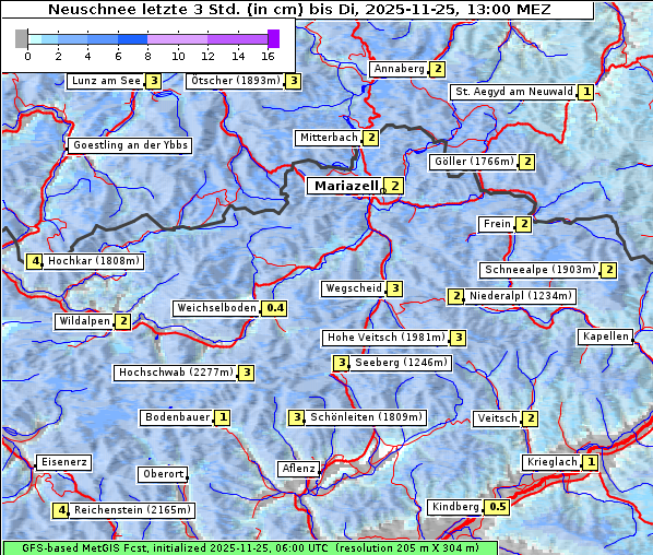 Neuschnee, 25. 11. 2025