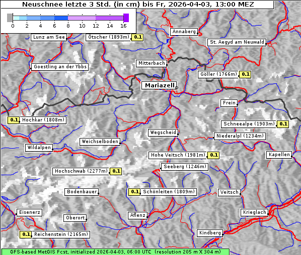 Neuschnee, 3. 4. 2026