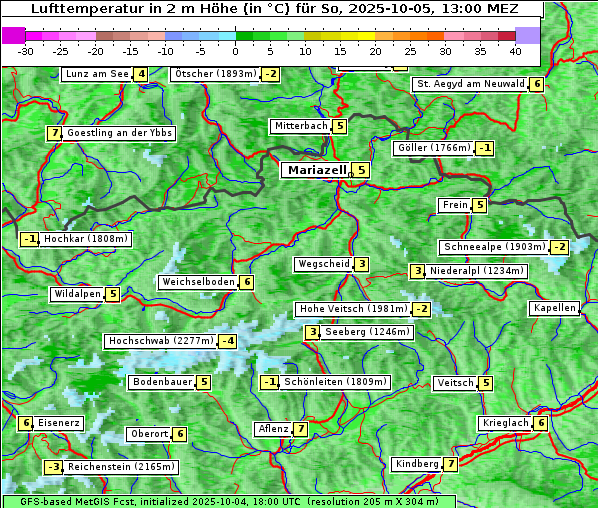 Temperatur, 5. 10. 2025