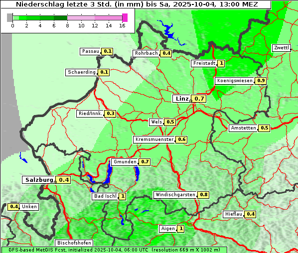 Niederschlag, 4. 10. 2025