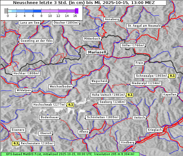 Neuschnee, 15. 10. 2025