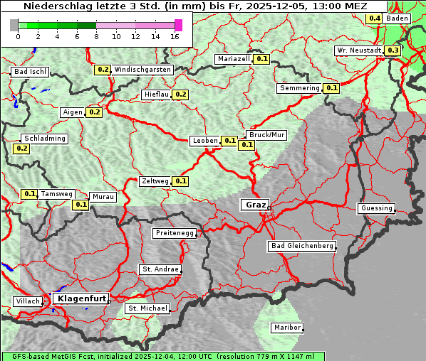 Niederschlag, 5. 12. 2025