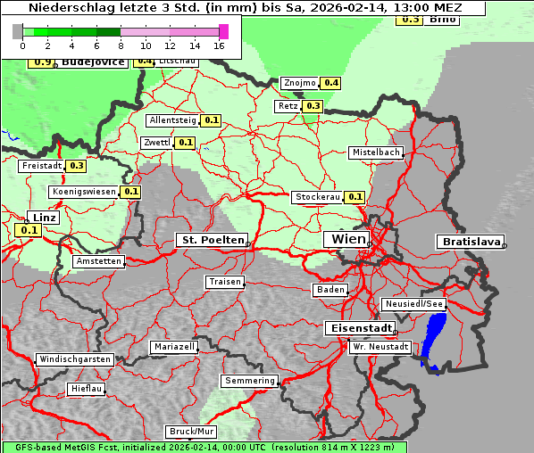 Niederschlag, 14. 2. 2026