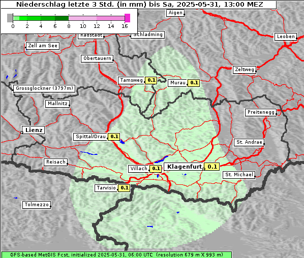 Niederschlag, 31. 5. 2025