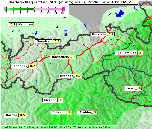 Niederschlag, 9. 1. 2026