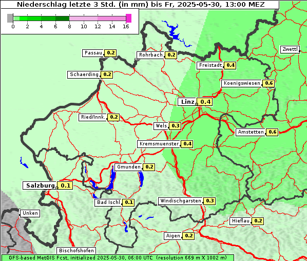 Niederschlag, 30. 5. 2025