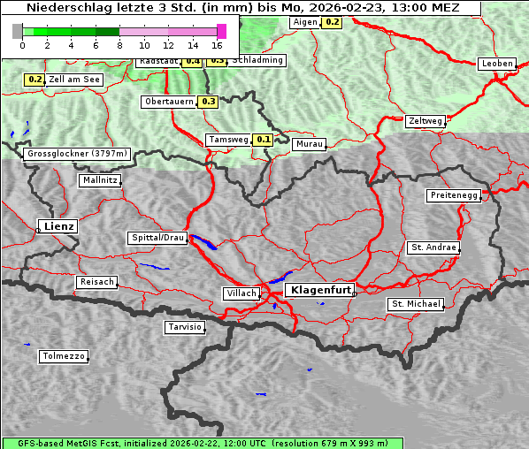 Niederschlag, 23. 2. 2026