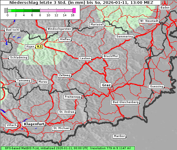 Niederschlag, 11. 1. 2026
