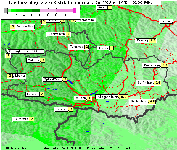 Niederschlag, 20. 11. 2025