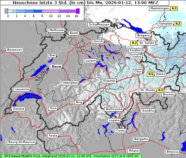Neuschnee, 12. 1. 2026