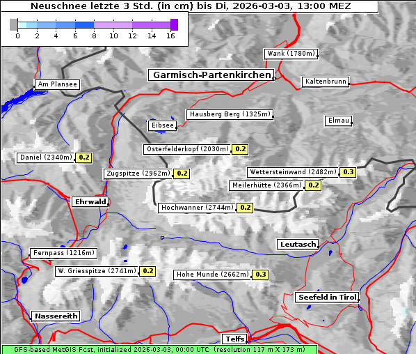 Neuschnee, 3. 3. 2026