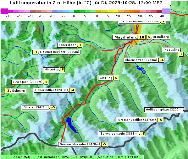 Temperatur, 28. 10. 2025