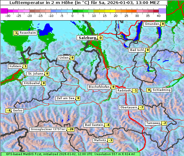 Temperatur, 3. 1. 2026