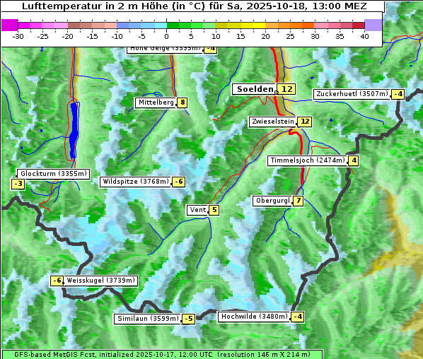 Temperatur, 18. 10. 2025