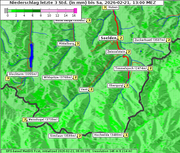 Niederschlag, 21. 2. 2026