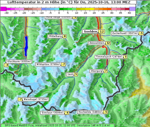 Temperatur, 16. 10. 2025